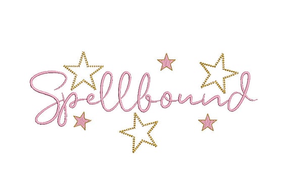 SPELLBOUND Machine Embroidery File design - 18x 30cm  - 7x12 inch hoop - Spell Chainstitch Embroidery Design