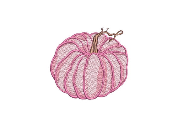 Watercolour Pumpkin Machine Embroidery design - 4x4 hoop - instant download