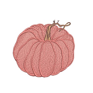 Pumpkin Machine Embroidery design - 4x4 hoop - instant download