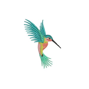 Machine Embroidery Hummingbird Machine Embroidery File design 4x4 inch hoop