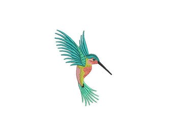 Machine Embroidery Hummingbird Machine Embroidery File design 4x4 inch hoop