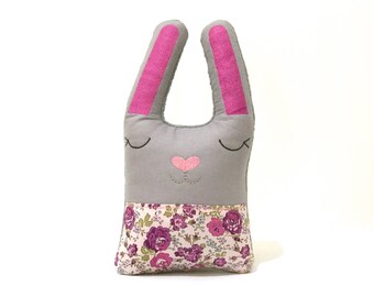 Easy ITH In The Hoop toy - Cuddle Bunny Stuffie Softie Toy - Machine Embroidery Design - 5x7 inch hoop