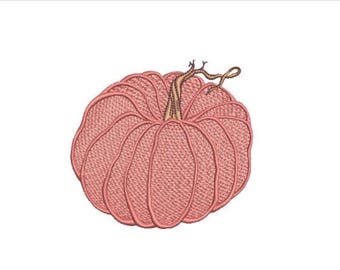 Pumpkin Machine Embroidery design - 4x4 hoop - instant download