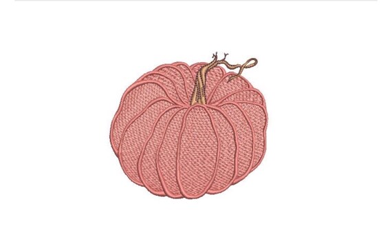 Pumpkin Machine Embroidery design - 4x4 hoop - instant download