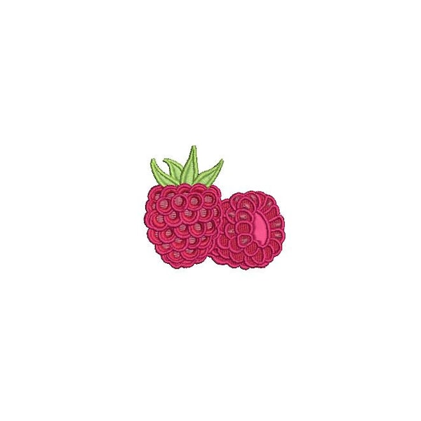 Raspberry Mini Machine Embroidery File design 4 x 4 inch hoop Raspberries