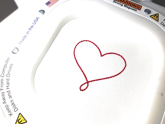 Twisted Heart Outline - Machine Embroidery File design 4 x 4 inch hoop - love