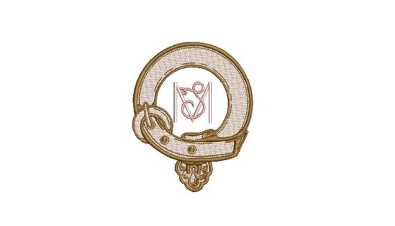 Belt Monogram Frame Machine Embroidery File design - 4 x 4 inch hoop - Monogram Embroidery Design