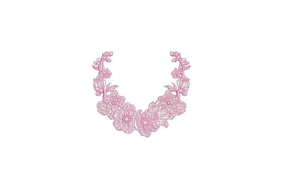 Blossom Frame - Machine Embroidery File design - 4x4 inch hoop - monogram Frame - Instant download