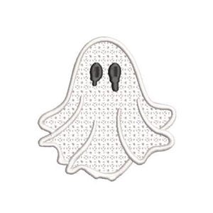 Ghost Embroidery Design - Lace Ghost Machine Embroidery File design 4x4 inch hoop - Halloween - instant download