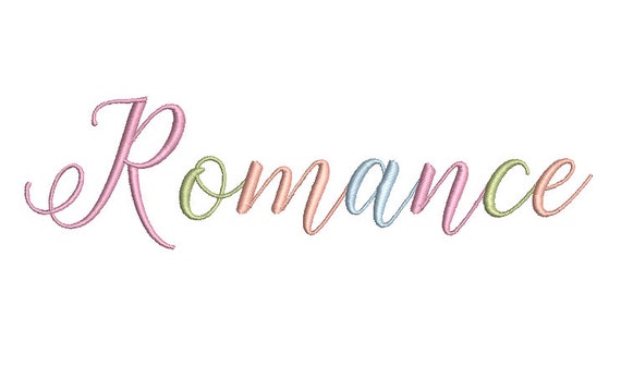 Romance - Machine Embroidery File design - 5x7 hoop - Instant download - Machine Embroidery Quote