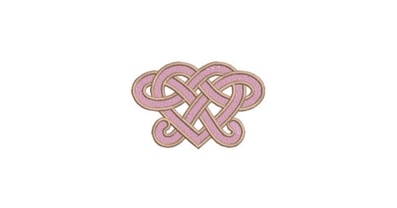 Heart Knot - Machine Embroidery File design 4 x 4 inch hoop - Valentines Embroidery Design