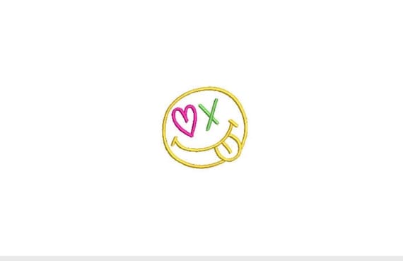 Cheeky Embroidery Design - Mini 5cm Embroidery File design - 4x4 hoop