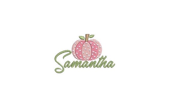 Pumpkin - Chinoiserie Chic -  Mini Spotty Pumpkin - Machine Embroidery design - 3x3 inch hoop - instant download