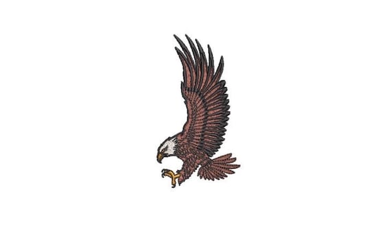 Eagle Two  - Machine Embroidery File design - 4x4 inch hoop - Cap design - patch design
