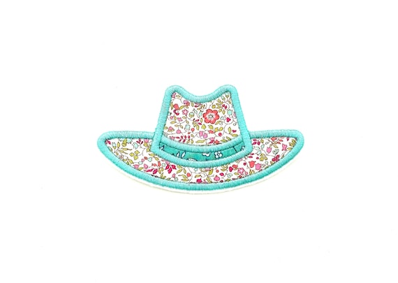 Cowboy Hat Applique Machine Embroidery Design - Cowgirl Hat  - 5 x 7 inch hoop - instant download
