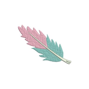 Machine Embroidery Feather - Machine Embroidery File design - 5x7 hoop