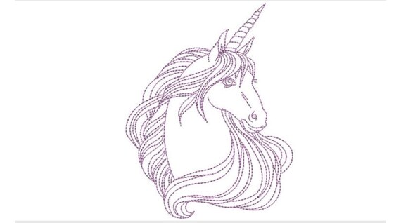 Unicorn Machine Embroidery Design - Machine Embroidery Boho Unicorn - File design 5x7 hoop - Instant download