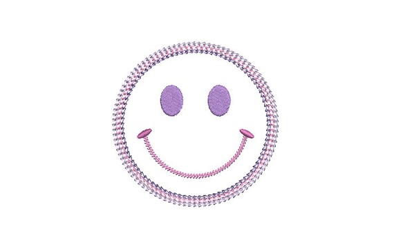 Triple Chainstitch Happy Machine Embroidery File design 4 x 4 inch hoop - Chain Stitch Embroidery Design