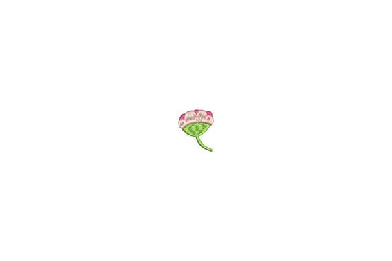 Flower Machine Embroidery File design - 4 x 4 inch hoop - Rosette - dad cap design - mini rose design