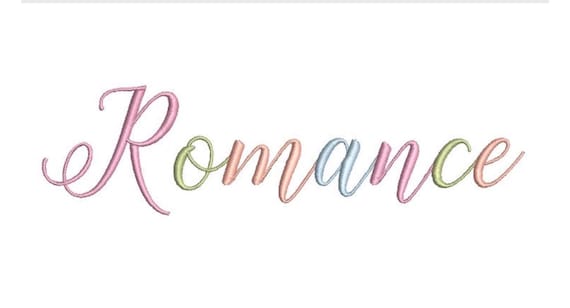 Romance - Machine Embroidery File design - 5x7 hoop - Instant download - Machine Embroidery Quote