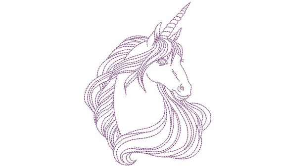Unicorn Machine Embroidery Design - Machine Embroidery Boho Unicorn - File design 5x7 hoop - Instant download