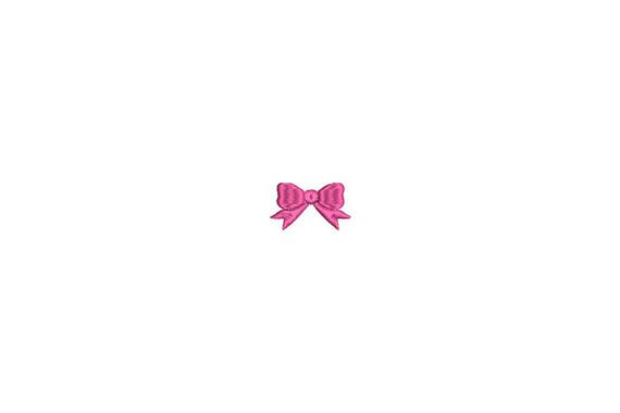 Mini Bow Machine Embroidery File design - 4 x 4 inch hoop - Mini bow 5
