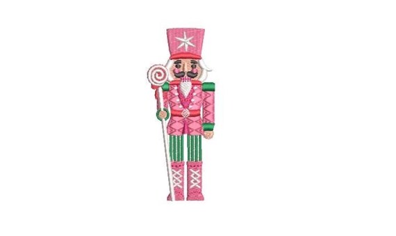 Nutcracker Embroidery Design - Machine Embroidery File design - 4x4 inch hoop - Nutcracker instant download