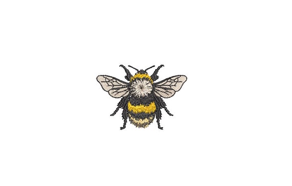 Bumblebee Embroidery - Bee Machine Embroidery File design - 3 x 3 inch hoop - Bee