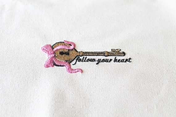 ITH Follow Your Heart Machine Embroidery File design 4x4 hoop