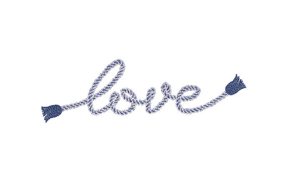 love rope tassels embroidery design - Machine Embroidery File design - 5x7 hoop - Instant download - tassel embroidery