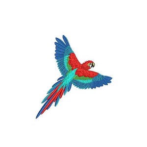 Parrot Embroidery - Machine Embroidery Parrot Machine Embroidery File design 4x4 inch hoop