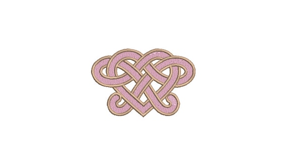 Heart Knot - Machine Embroidery File design 4 x 4 inch hoop - Valentines Embroidery Design