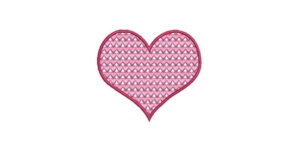 Heart Filled Heart  -Machine Embroidery File design - 4 x 4 inch hoop - Valentines embroidery - love heart Design