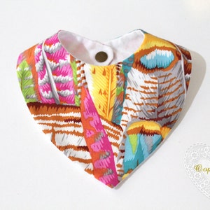 ITH In The Hoop Baby Bandana Bib Machine Borduurwerk File ontwerp 8x12 baby slabbetje patroon