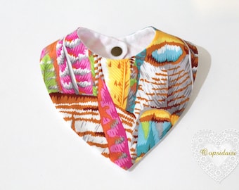 ITH In The Hoop Baby Bandana Bib Machine Borduurwerk File ontwerp 8x12 baby slabbetje patroon