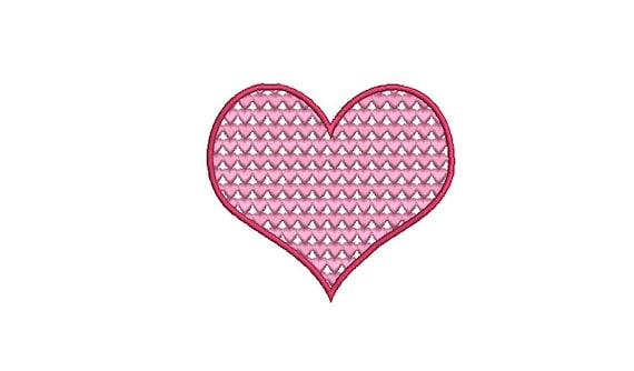 Heart Filled Heart  -Machine Embroidery File design - 4 x 4 inch hoop - Valentines embroidery - love heart Design