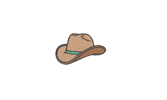 Cowboy Hat Machine Embroidery File design - 3 x 3 inch hoop - Western Embroidery File