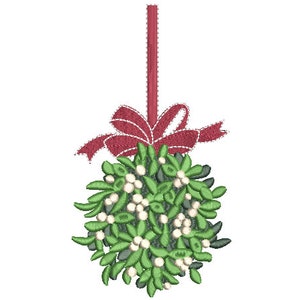 Arco de muérdago Máquina de bordado Diseño de archivo 5x7 pulgadas aro - descarga instantánea - Topiary Embroidery
