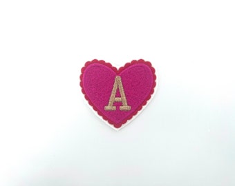 【GRAVER】Heartsmile Embroidery Clip Shot Padding Chenille Heart Used With 3D Puffy Foam - Machine Embroidery