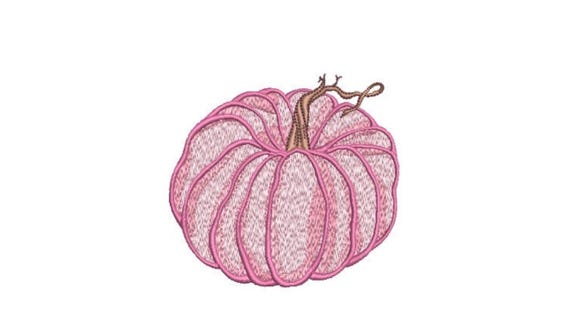 Watercolour Pumpkin Machine Embroidery design - 4x4 hoop - instant download