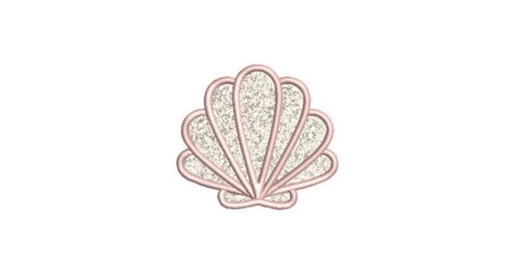 Chenille Shell used with 3D Puffy Foam - Machine Embroidery File design 4x4 inch hoop - 3 inch size design