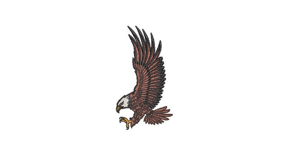 Eagle Two  - Machine Embroidery File design - 4x4 inch hoop - Cap design - patch design