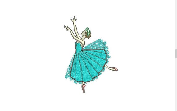 Ballerina Ballet Dancer Machine Embroidery File design 4x4 hoop