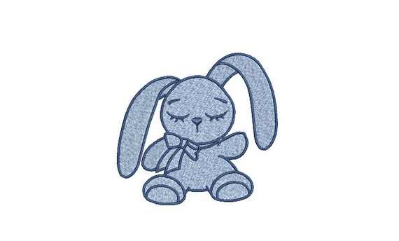 Floppy Ears Bunny Rabbit  - Machine Embroidery File design 4 x 4 inch hoop - Baby Embroidery Design