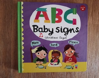 ABC Baby Signs - Childrens' Book - Signed / Personalized by Christiane Engel - Illustration