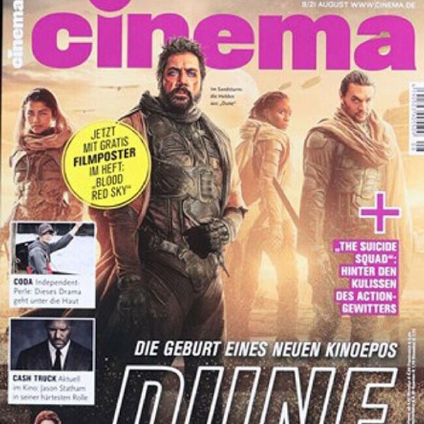 Cinema Magazine Germany 2021-08 Dune Jason Statham Scarlett Johansson