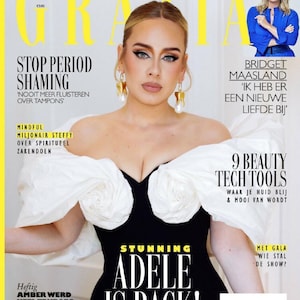 Revista Grazia Países Bajos 2021-14 Adele - IMPRESA - ¡En stock, lista para enviar!
