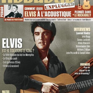 Guitarist Acoustic Unplugged Magazine France #58 Elvis Presley Jake Bugg - PRINTED - In stock, ready to ship!