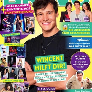 Revista Bravo Alemania 2024-14 Wincent Weiss + Póster Billie Eilish Dua Lipa Jxdn Lisa Rodrigo - IMPRESO - ¡En stock, listo para enviar!