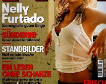 FHM Magazine Germany 2007-03 Nelly Furtado - PRINTED - In stock, ready to ship!